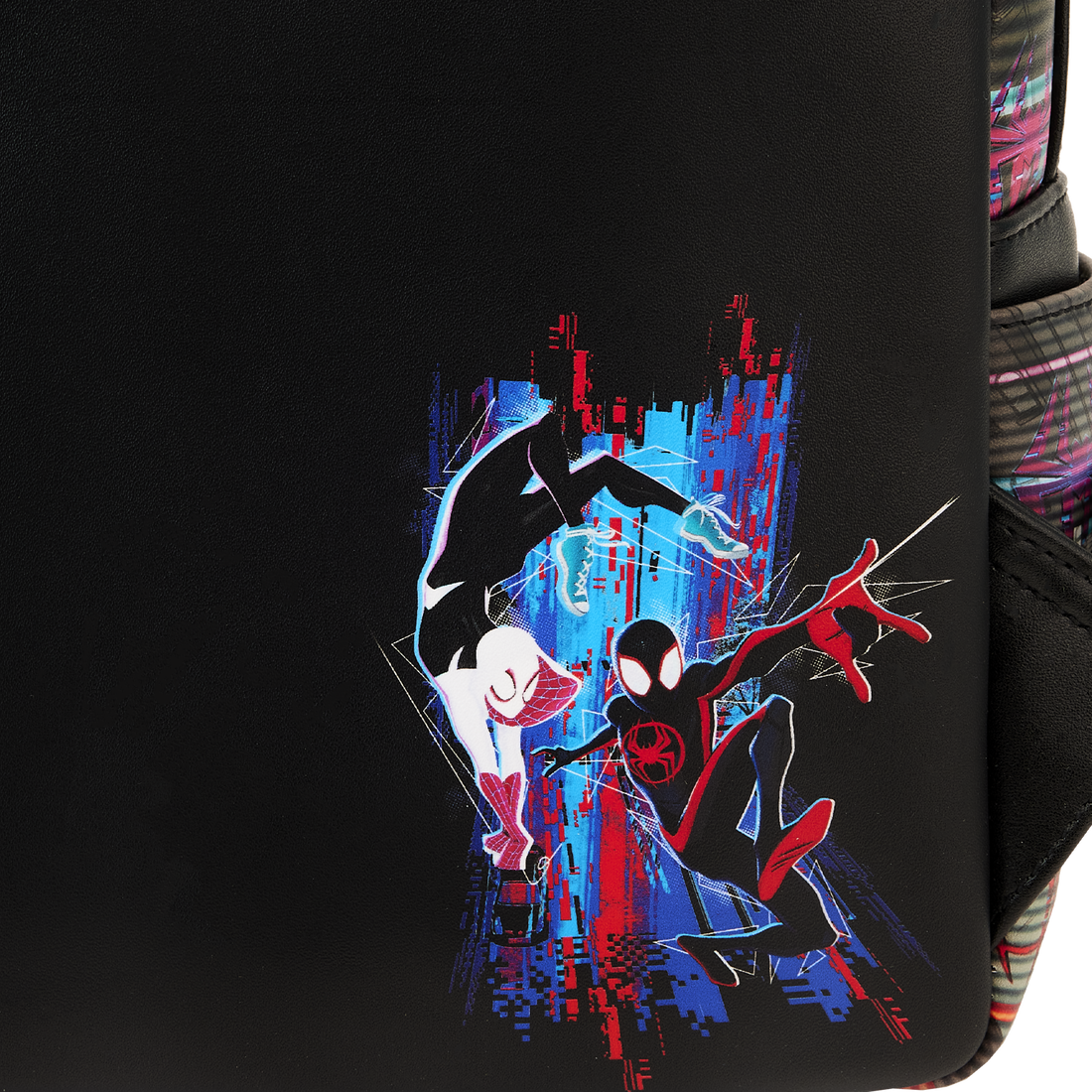Loungefly Marvel's Across The Spider-Verse Glitchy Lenticular Vegan Mini Backpack