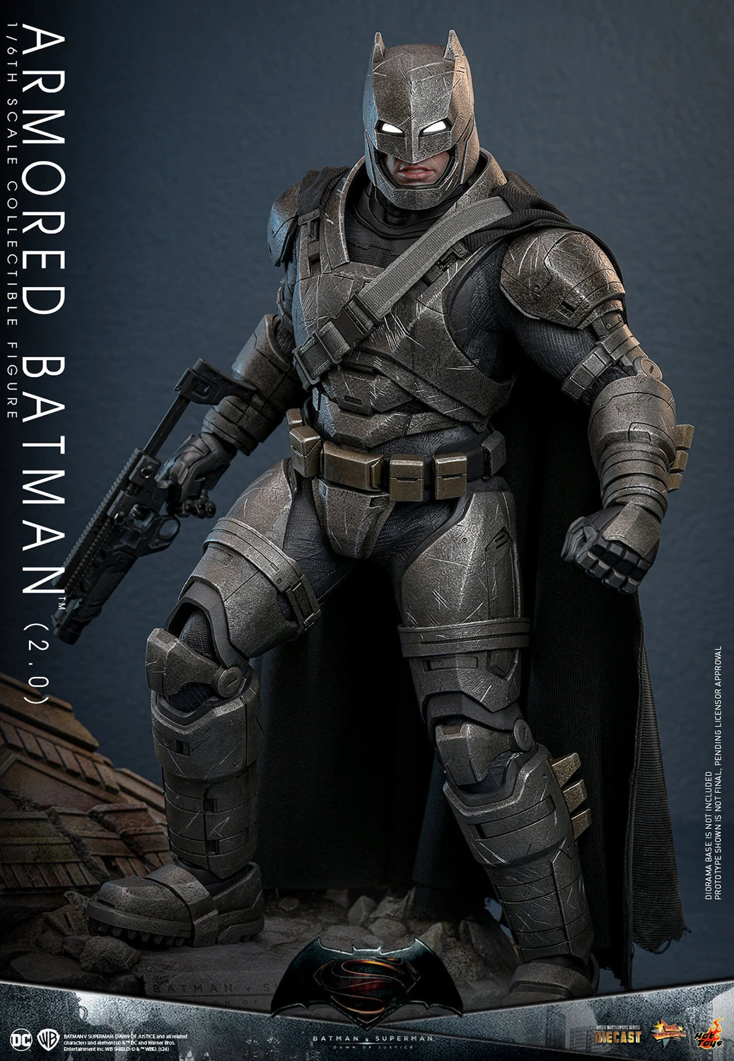 Hot Toys Highly Detailed 1/6th Scale Collectible Figure of Armored Batman (2.0) from Batman v Superman: Dawn of Justice
