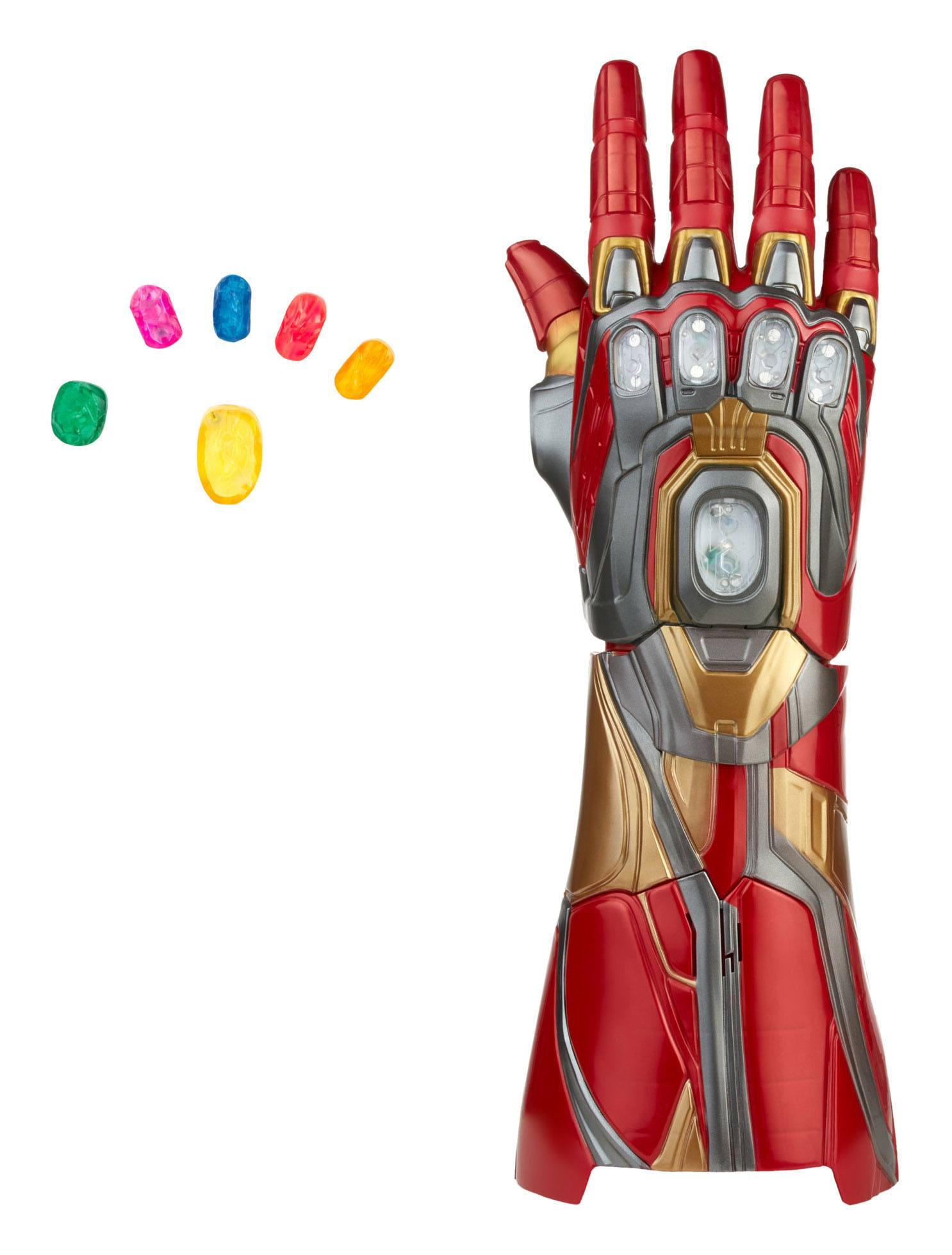 Hasbro's Premium Marvel Legends Series Articulated Electronic Iron Man Nano Gauntlet Collectible Toy