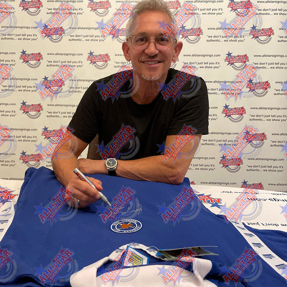1978 Gary Lineker Autographed Replica Shirt of Leicester City FC
