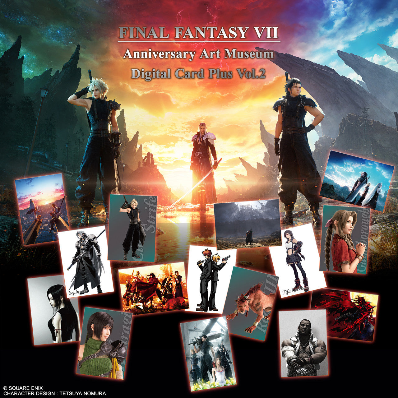 Final Fantasy VII Anniversary Art Museum Digital Card Plus Vol. 2 - 20 - Pack Trading Card Box (English)