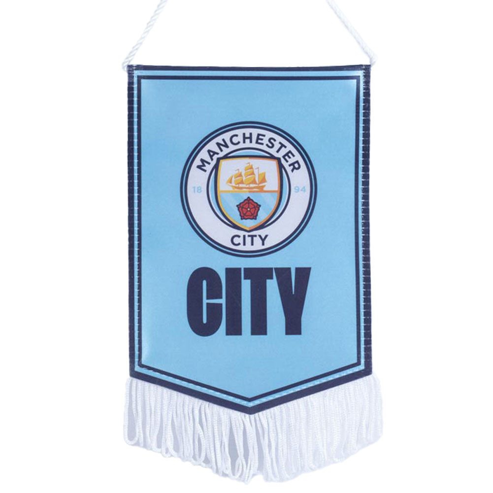 Mini Decorative Manchester City Football Club Pennant for Display