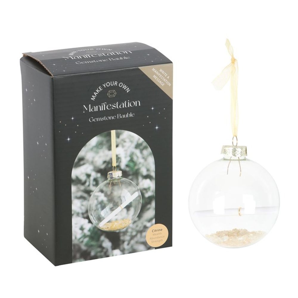 Citrine - Infused Personalized Christmas Bauble Manifestation Kit