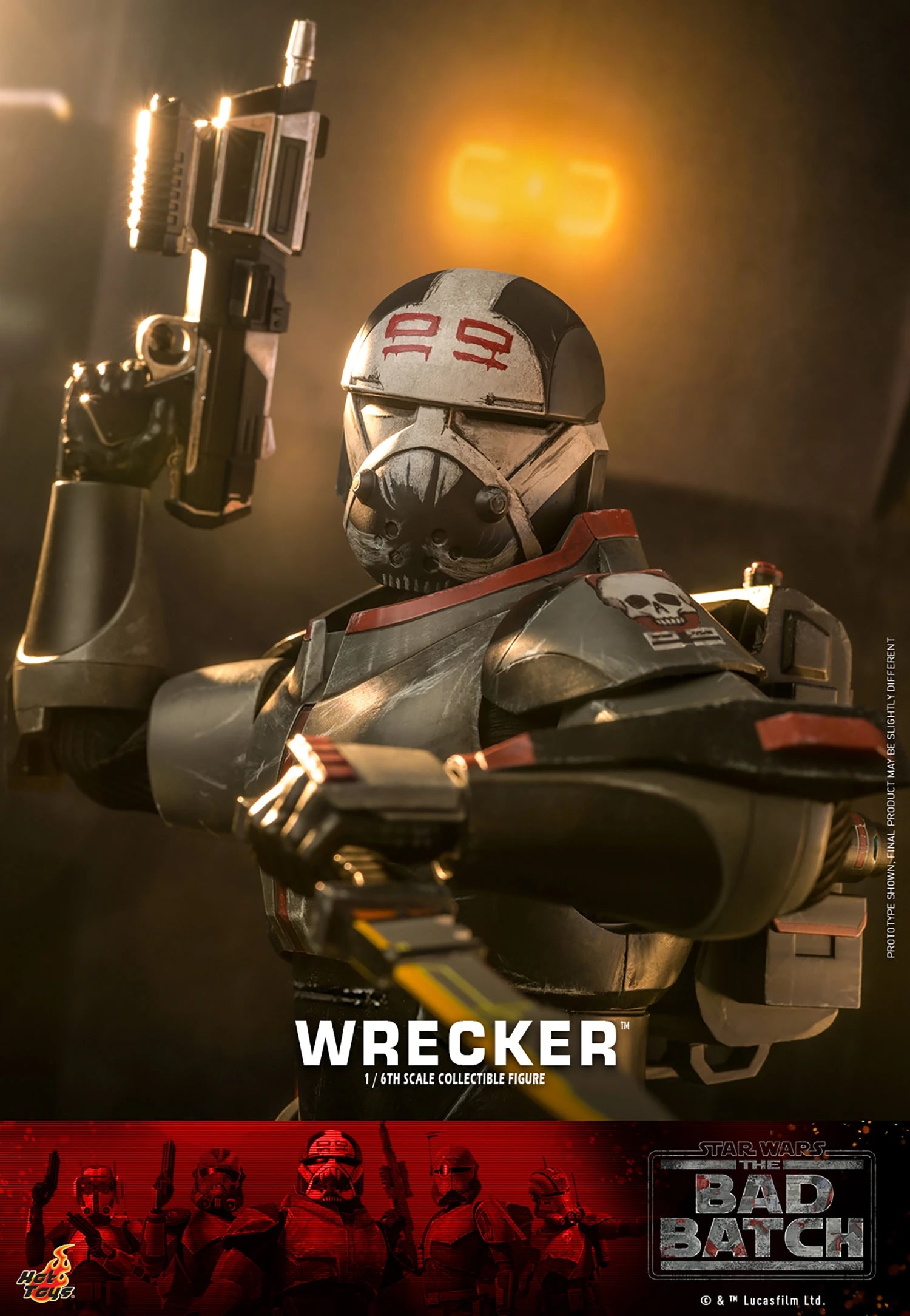 Hot Toys 1/6th Scale Star Wars The Bad Batch Wrecker Collectible Figure