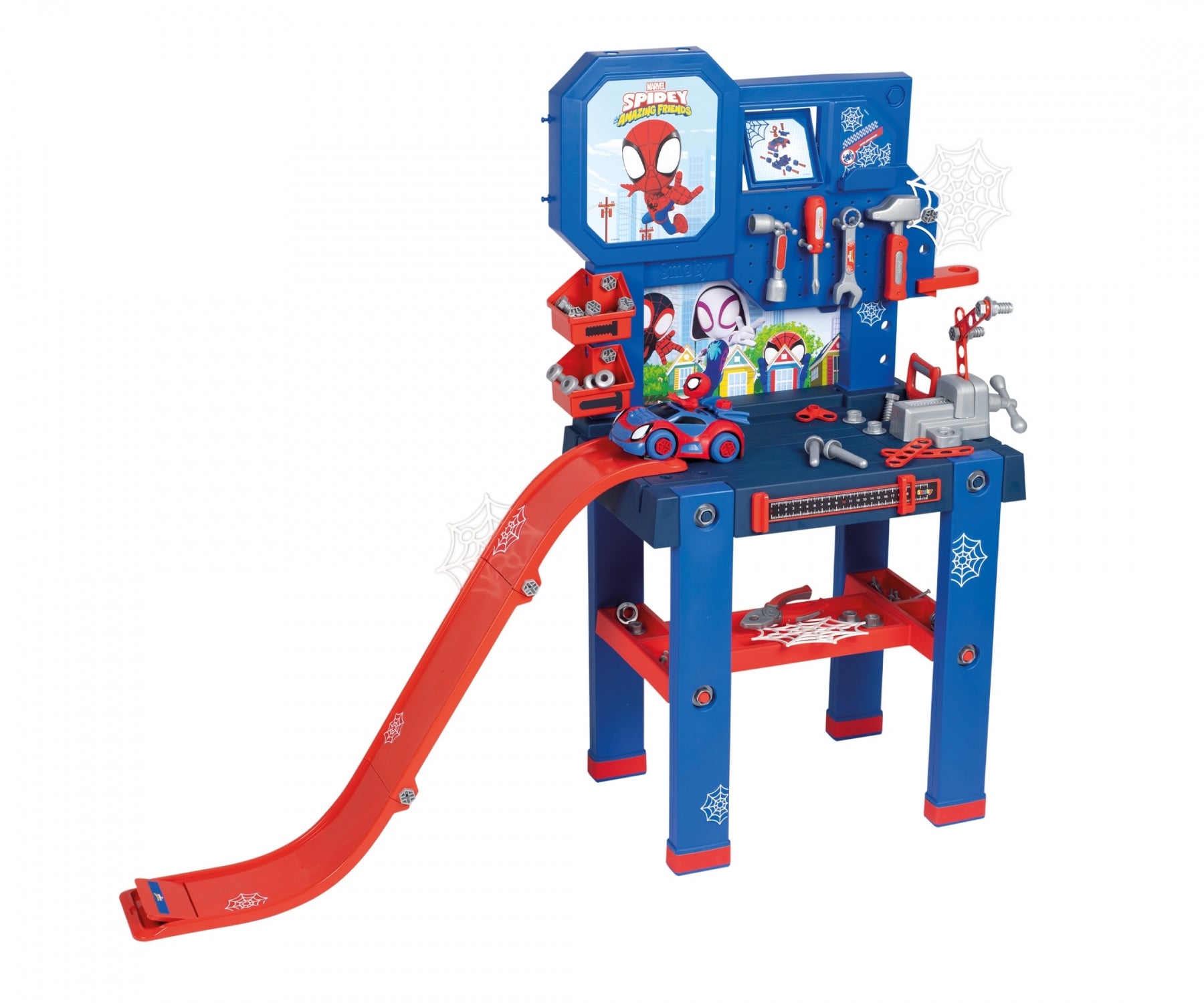 Marvel Spidey and His Superb Friends Building Bricolo Workbench Playset for Kids