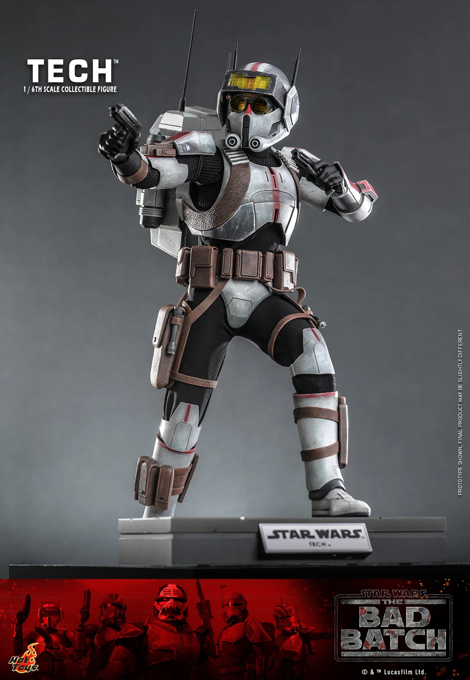 Hot Toys 1/6th Scale Collectible Figure of Tech from Star Wars The Bad Batch