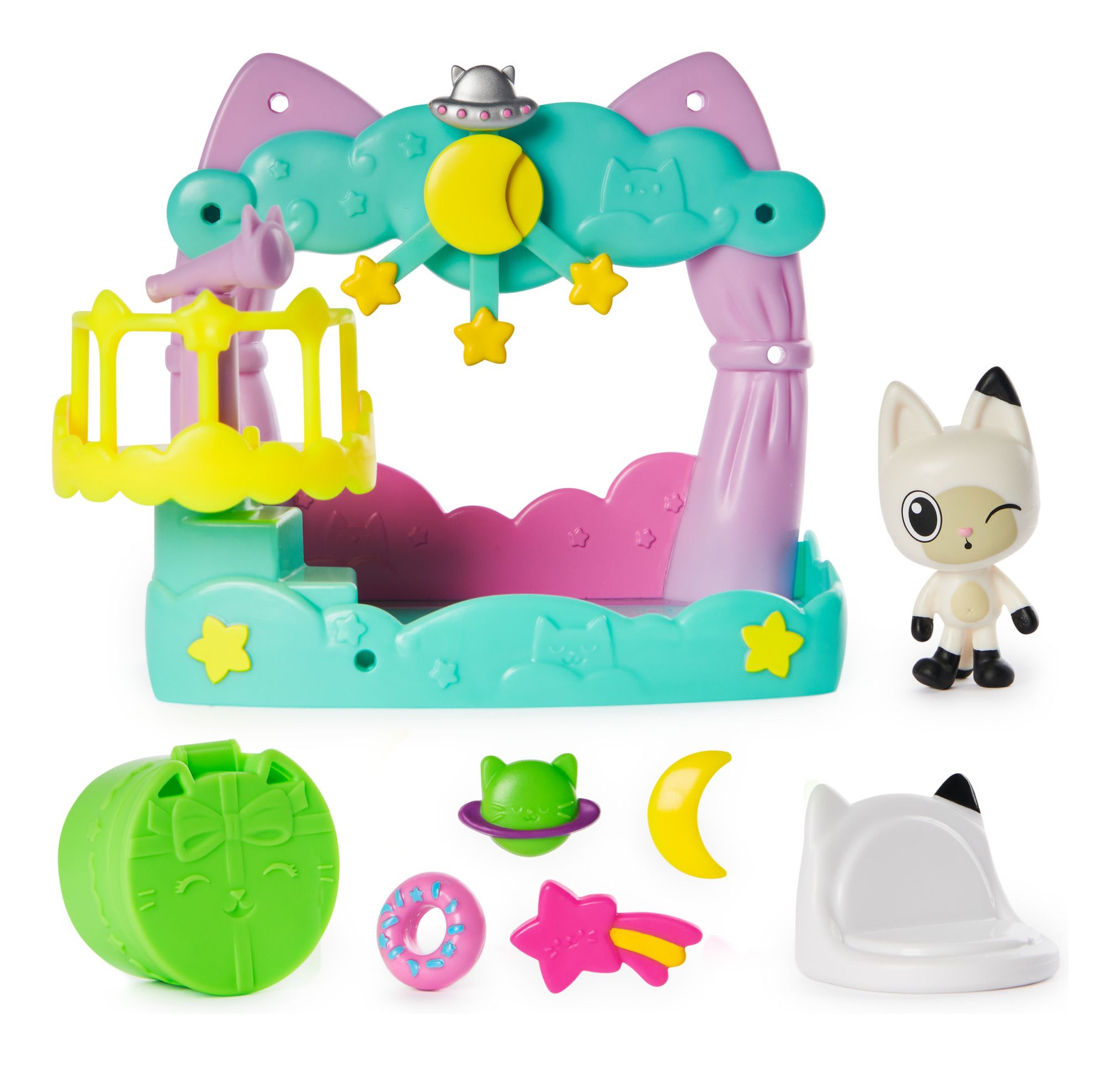 Gabby's Dollhouse Pandy Paws Dreamy Lookout Balcony Playset - An Ideal Dollhouse Accessory Set