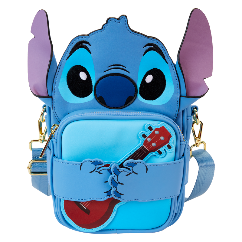 Loungefly Disney Stitch Themed Camping-Style Crossbody Coin-Bag Included Fashion Bag