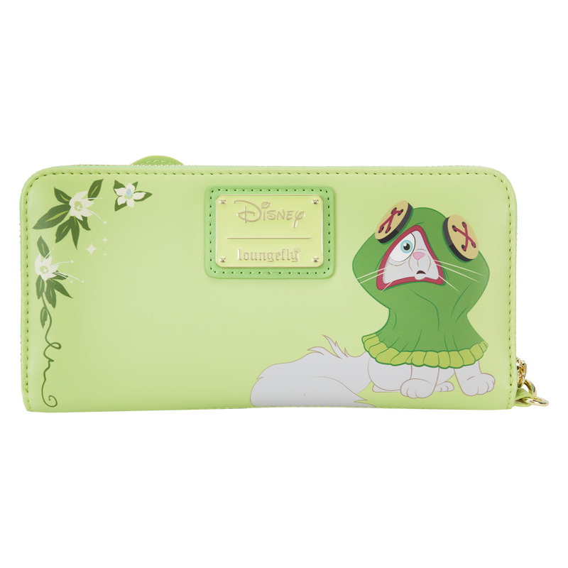 Loungefly Princess and the Frog Tiana Series Lenticular Zip Around Vegan Leather Wristlet Wallet