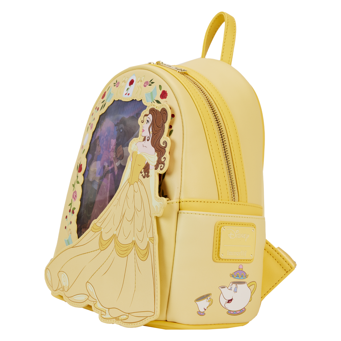 Loungefly Disney Beauty And The Beast Belle Lenticular Adjustable Mini Backpack