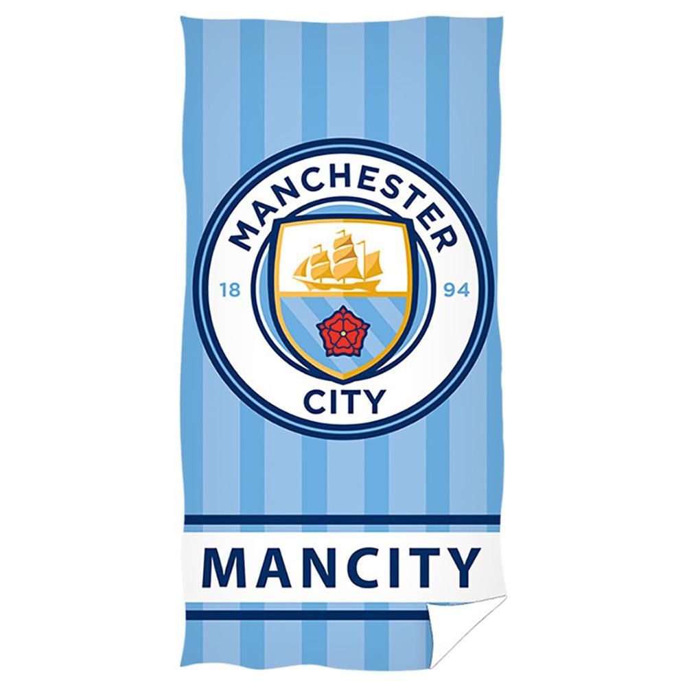 High - Quality Manchester City Football Club Cotton Velour Beach Towel