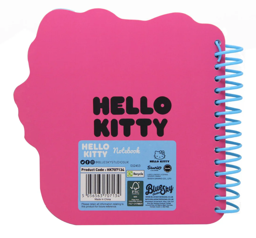 Adorable Hello Kitty & Friends Themed Notebook in Kitty Shape