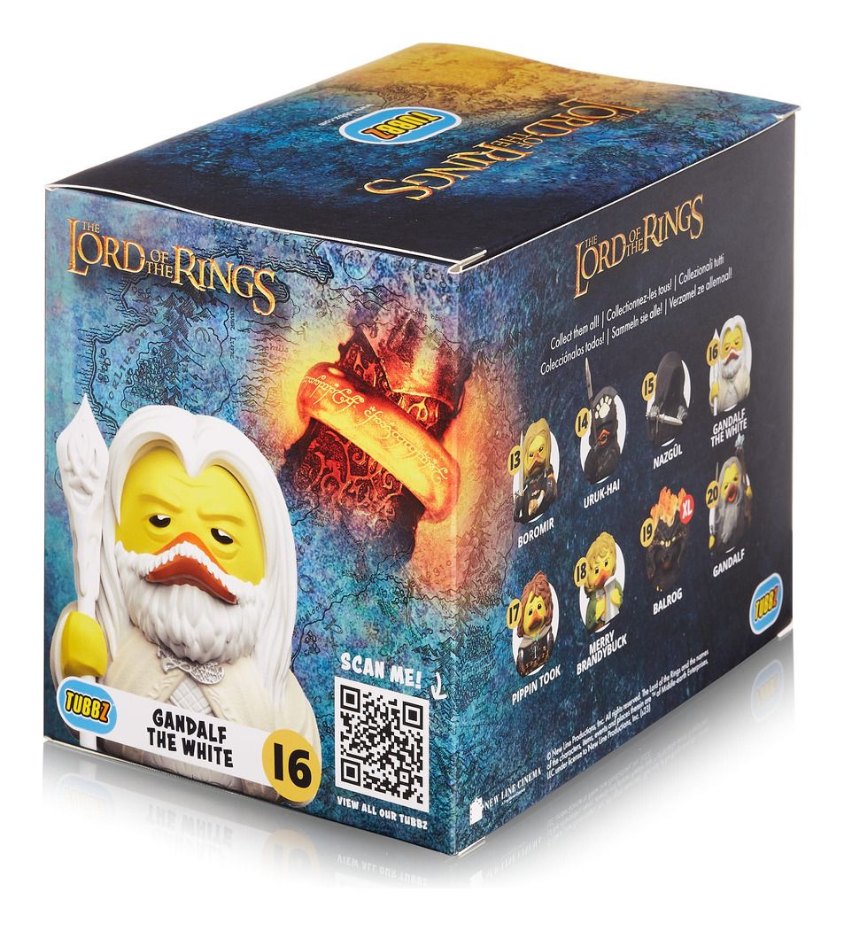 Collectible Boxed Tubbz Figurine of Gandalf the White from The Lord of the Rings