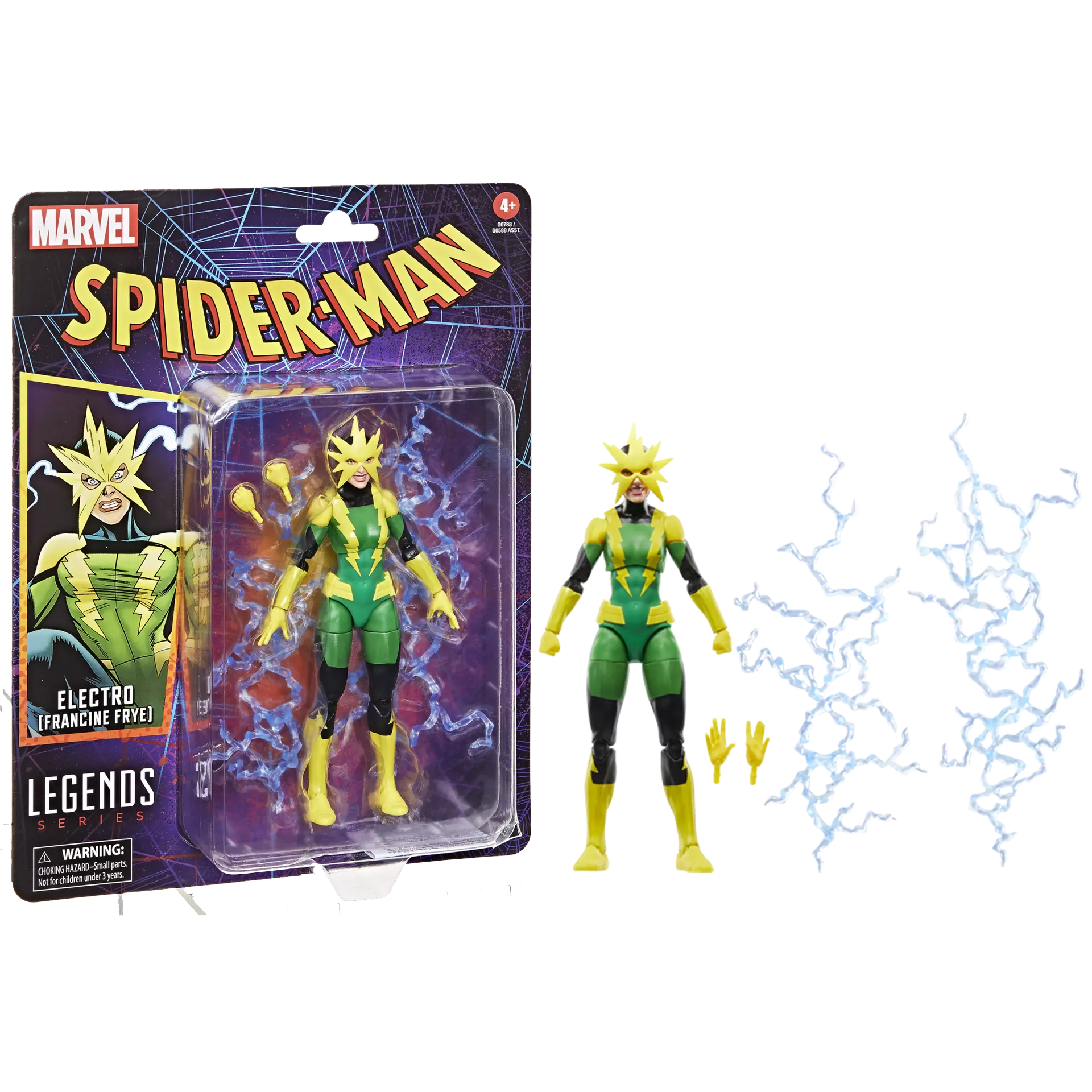 Hasbro 6-Inch Marvel Legends Series Electro (Francine Frye) Collectible Action Figure