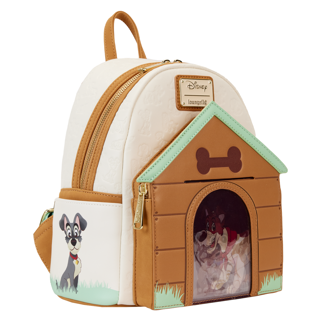 Loungefly Disney Adorable Dogs Triple Lenticular Vegan Leather Mini Backpack