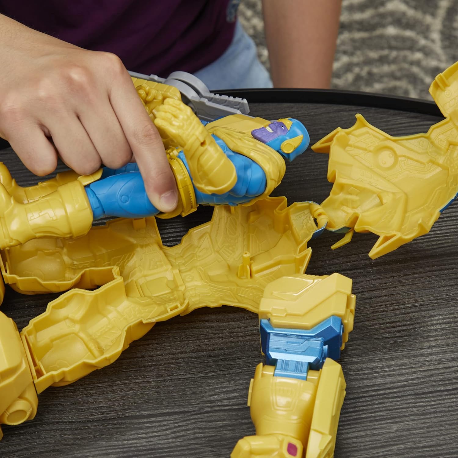 Marvel Avengers Mech Strike Collection: 9-Inch Infinity Mech Suit Thanos Action Figure Toy