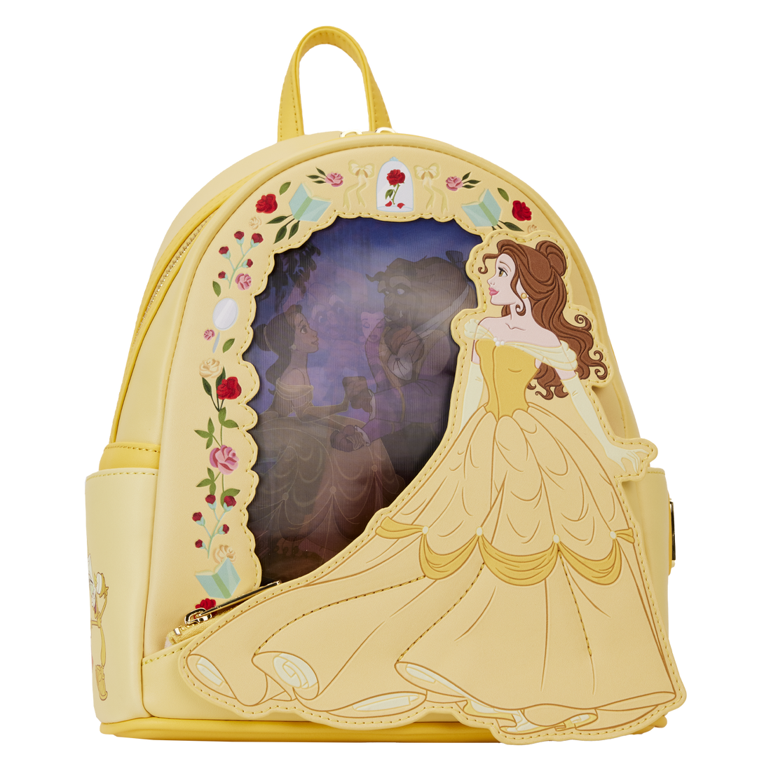 Loungefly Disney Beauty And The Beast Belle Lenticular Adjustable Mini Backpack