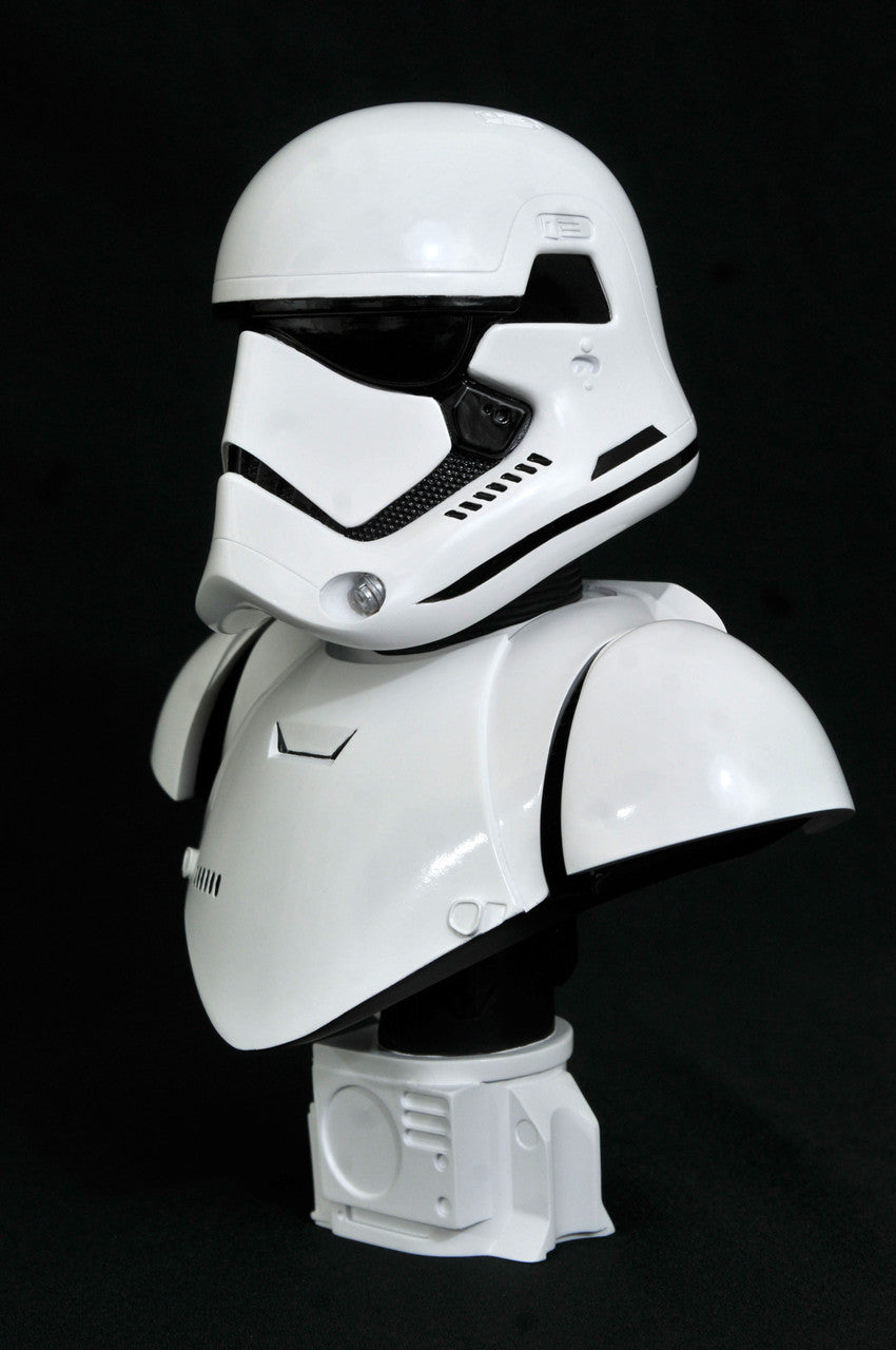 Limited Edition 3D Collectible Bust of First Order Stormtrooper from Gentle Giant in 1/2 Scale for Star Wars Fans