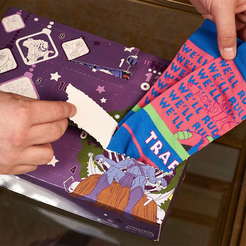 He-Man and the Masters Of The Universe ‘Naughty’ Themed 12 Days Of Socks Advent Calendar - A Fun and Festive Sock Gift Set