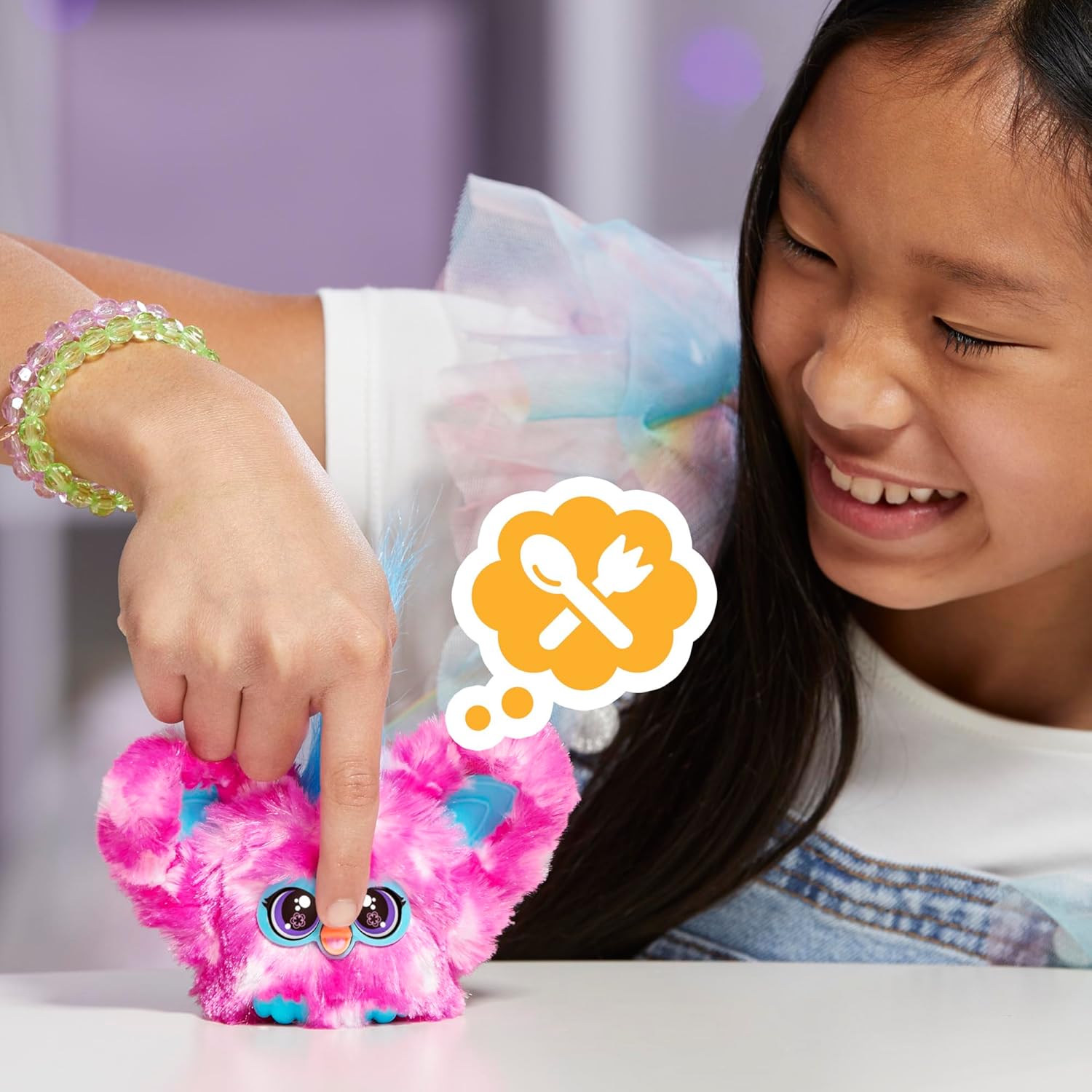 Electronic Mini Furby Furblet Toy - Dah-Tee, the Country Music Companion
