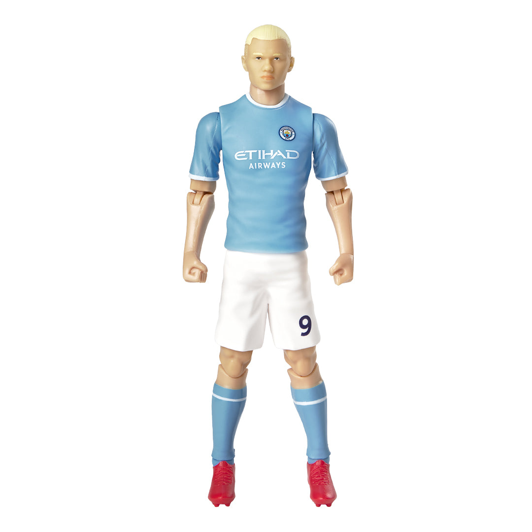 20cm Tall Manchester City Erling Haaland 9 Detailed Action Figure with Football