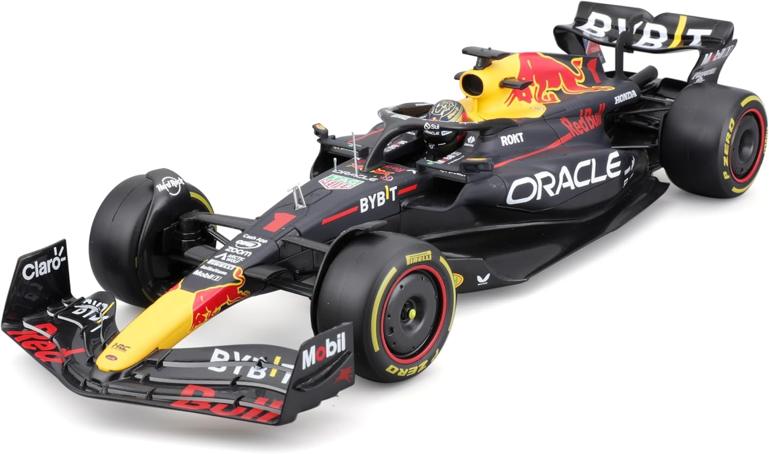 1:18 Scale Official Diecast Model of Formula 1 Red Bull Racing RB19 Driven by Max Verstappen with Helmet