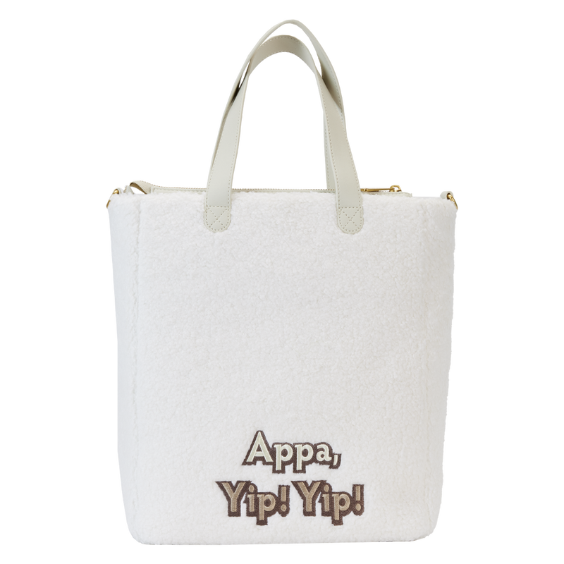 Loungefly Nickelodeon Avatar The Last Airbender Appa The Flying Bison Cosplay Style Plush Tote Bag with Detachable Momo Plush Charm