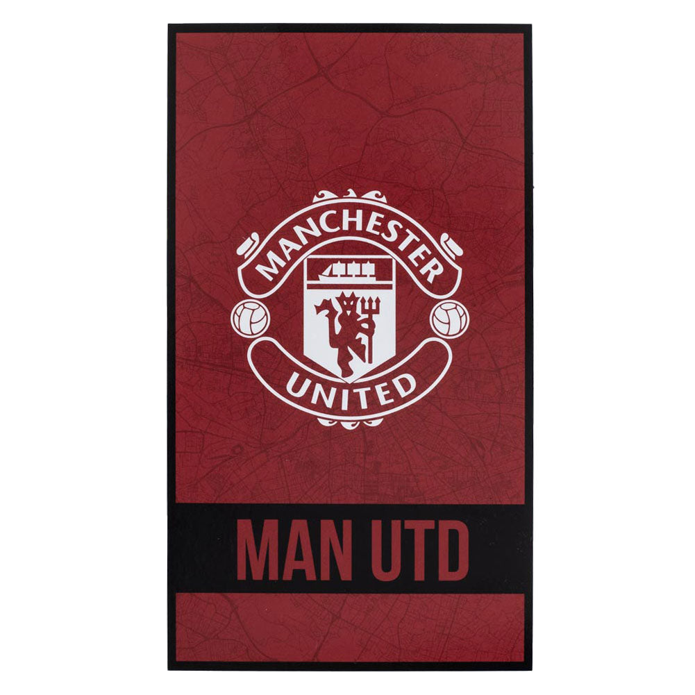 Authentic Manchester United 100% Cotton Velour Beach Towel for Fans