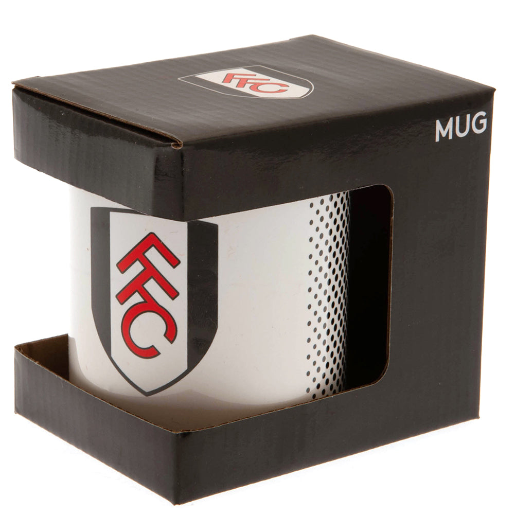 Fulham FC Ceramic Coffee Mug with Fade Design and White Handle