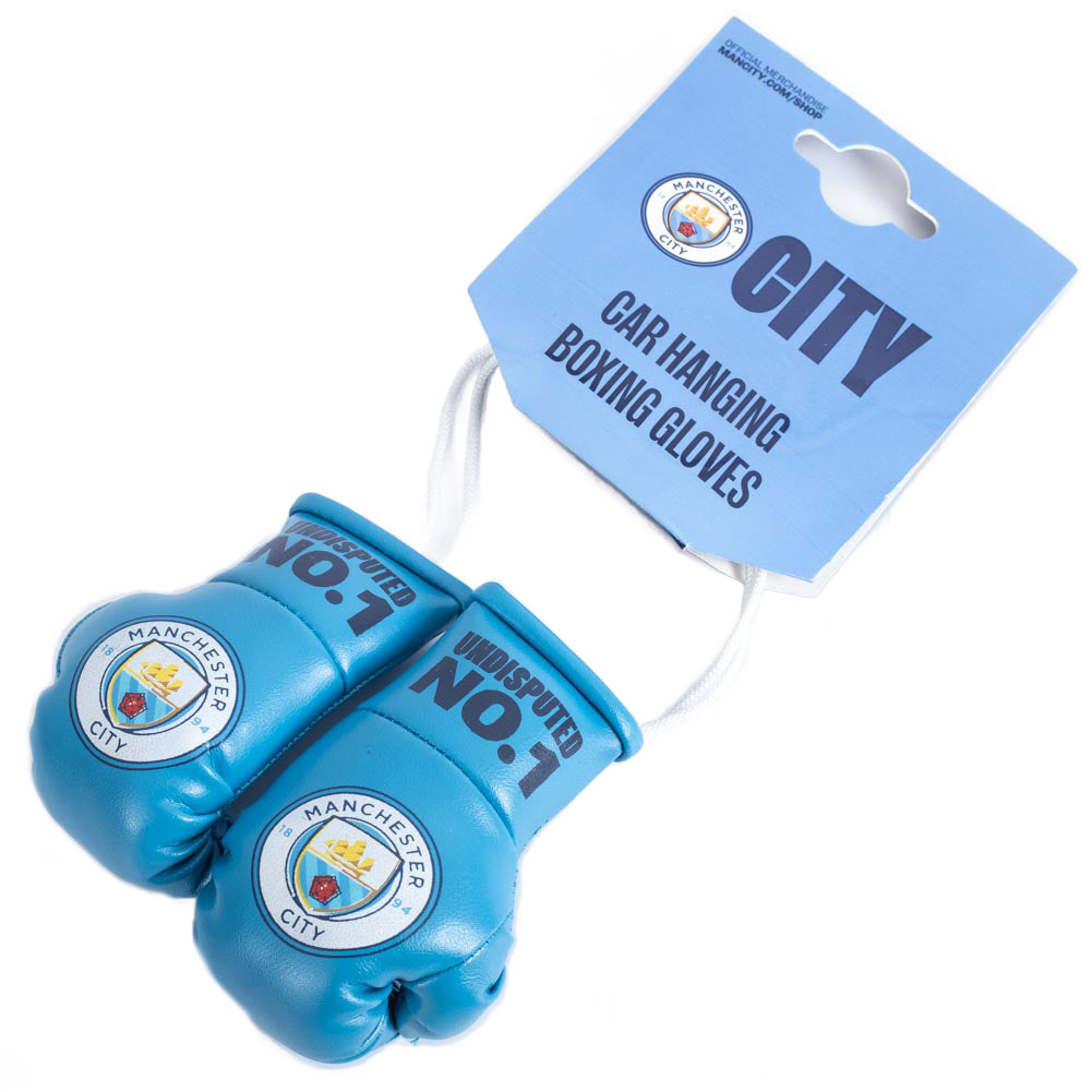 Miniature Manchester City Football Club Boxing Gloves for Display