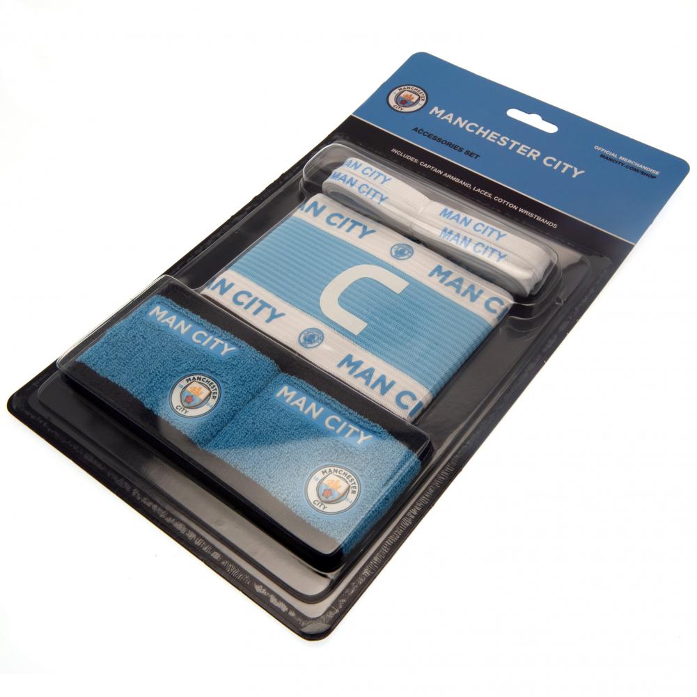 Vibrant Manchester City FC Training Accessories Set with Club Crests
