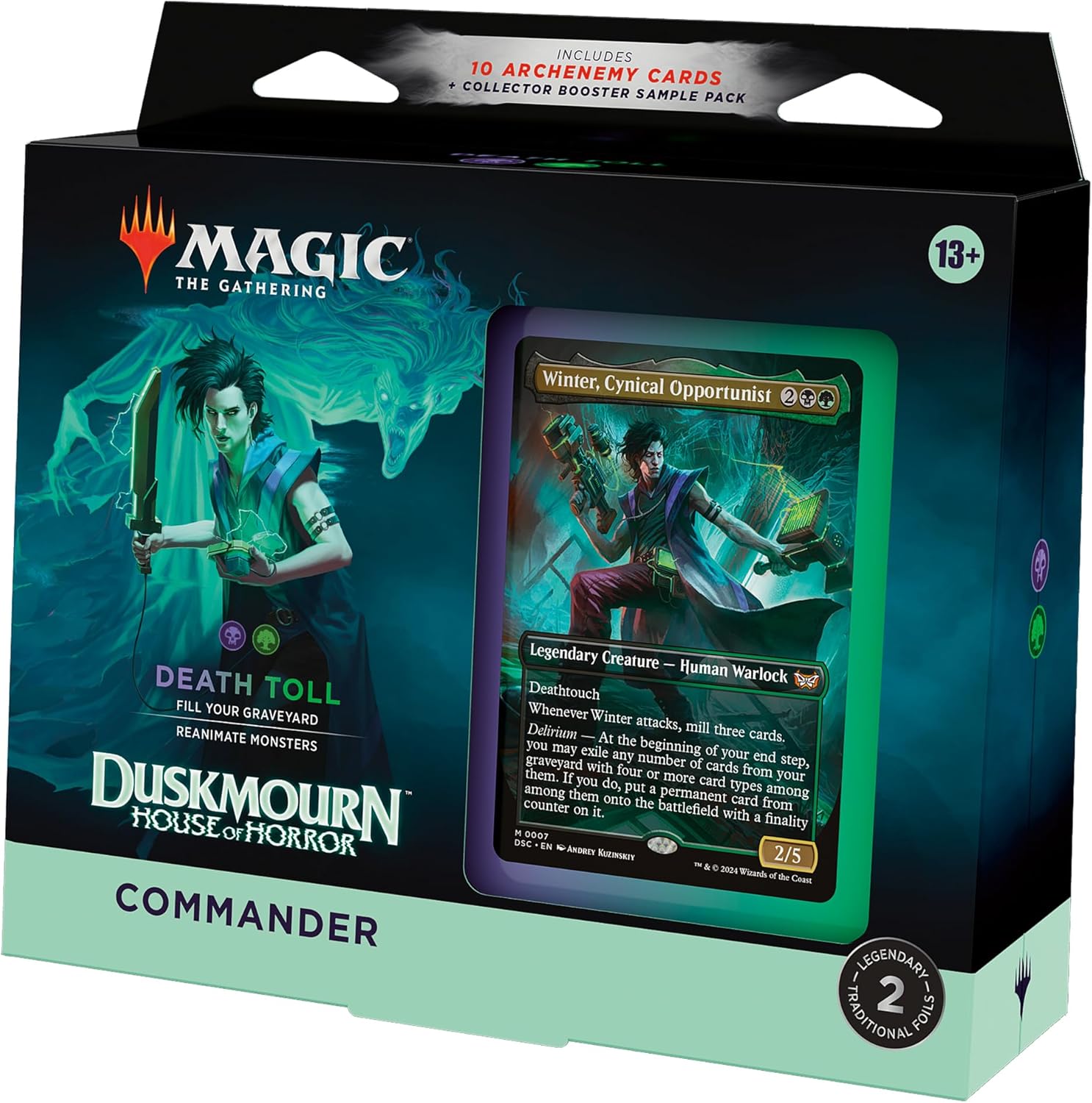 Magic: The Gathering Duskmourn Horror House - Death Toll Commander Deck