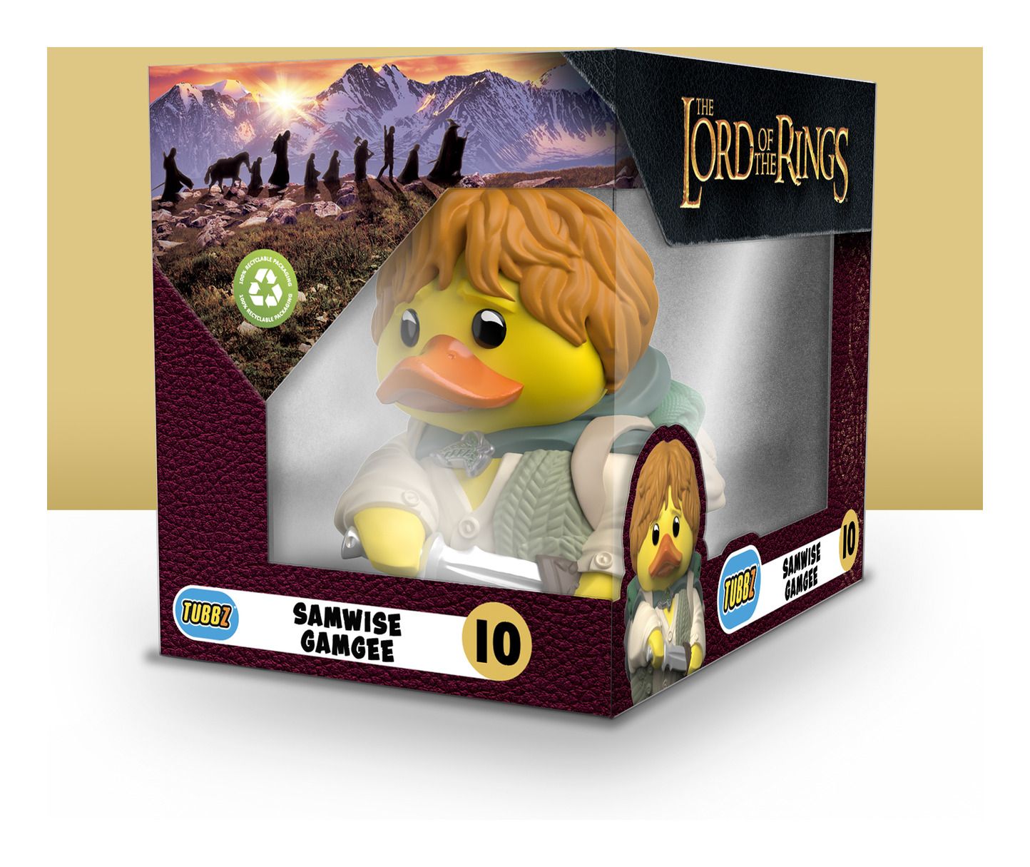 Collectible Lord of the Rings Samwise Gamgee Boxed Tubbz Duck Figure