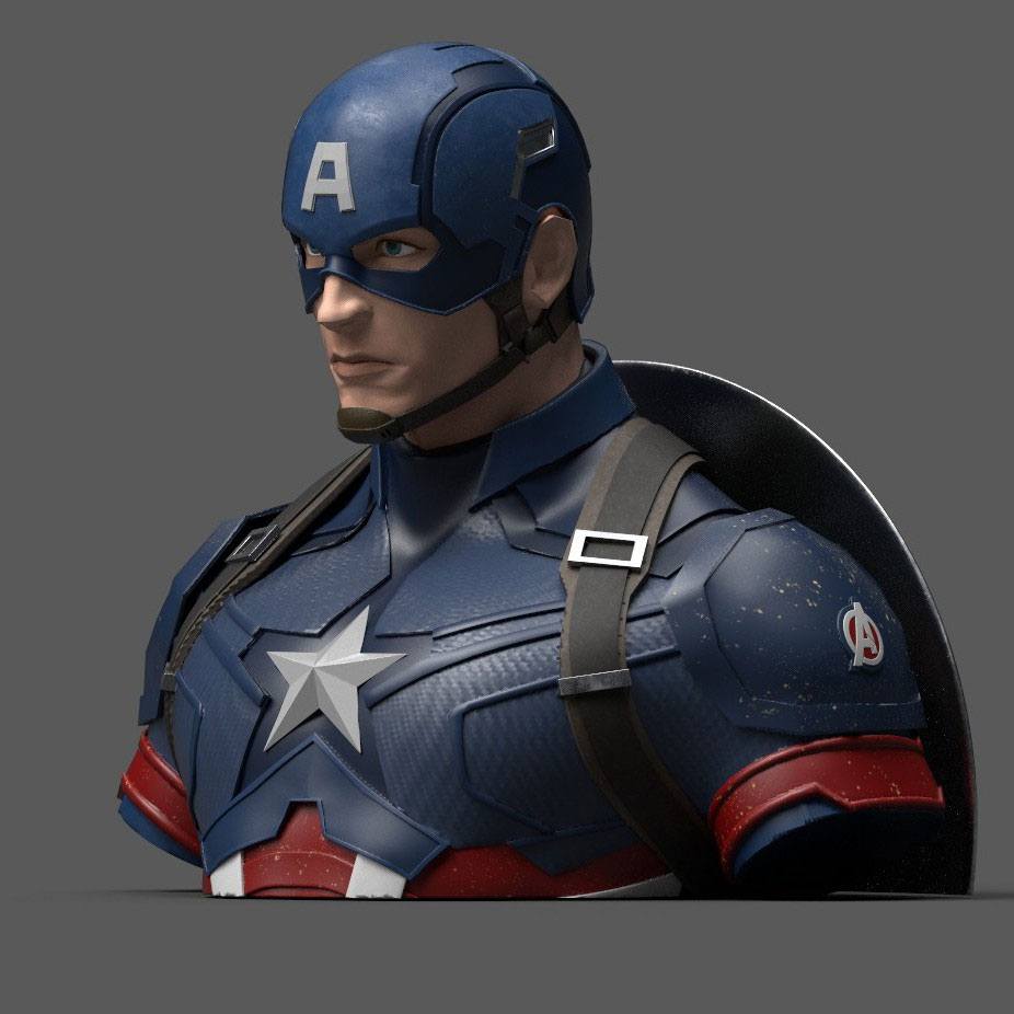 Collectible Marvel Comics Captain America Themed Coin Saving Bank