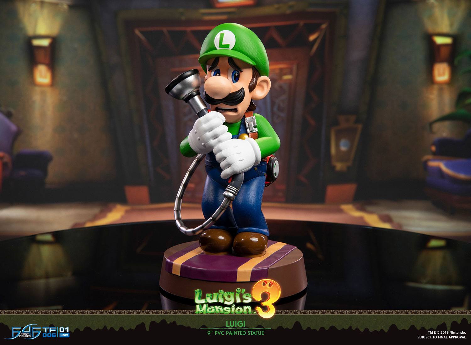 First4Figure 9-Inch Luigi Statue from Luigi's Mansion 3 PVC Collectible Figurine