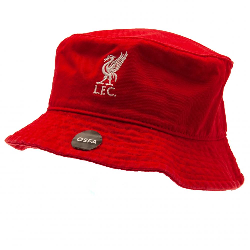 Authentic Liverpool Football Club Red Fitted Bucket Hat for Adults