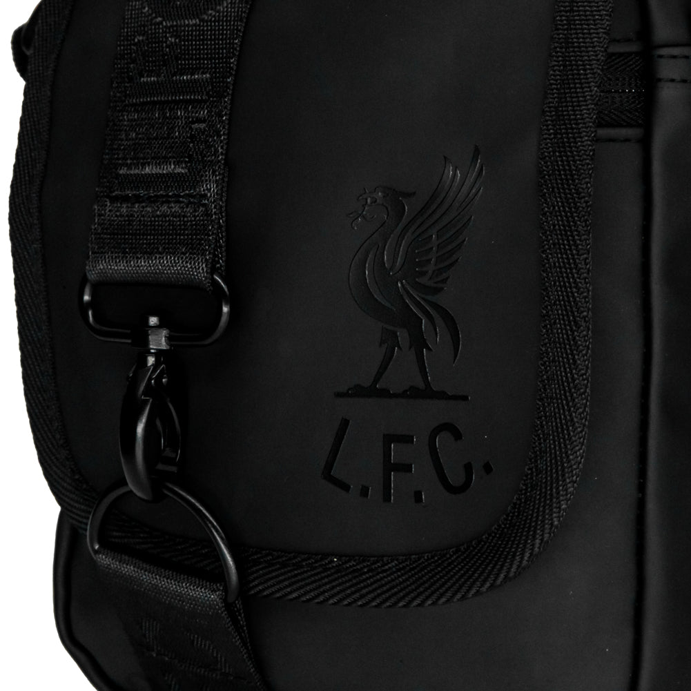 Stylish Liverpool FC Blackout Shoulder Bag with Embossed Insignia