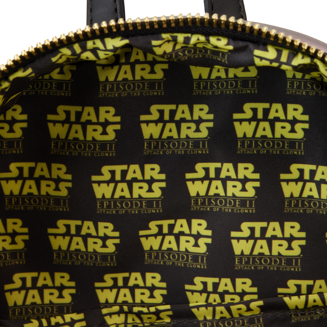 Loungefly Mini Backpack with Star Wars Episode II Attack of the Clones Cinematic Scenes