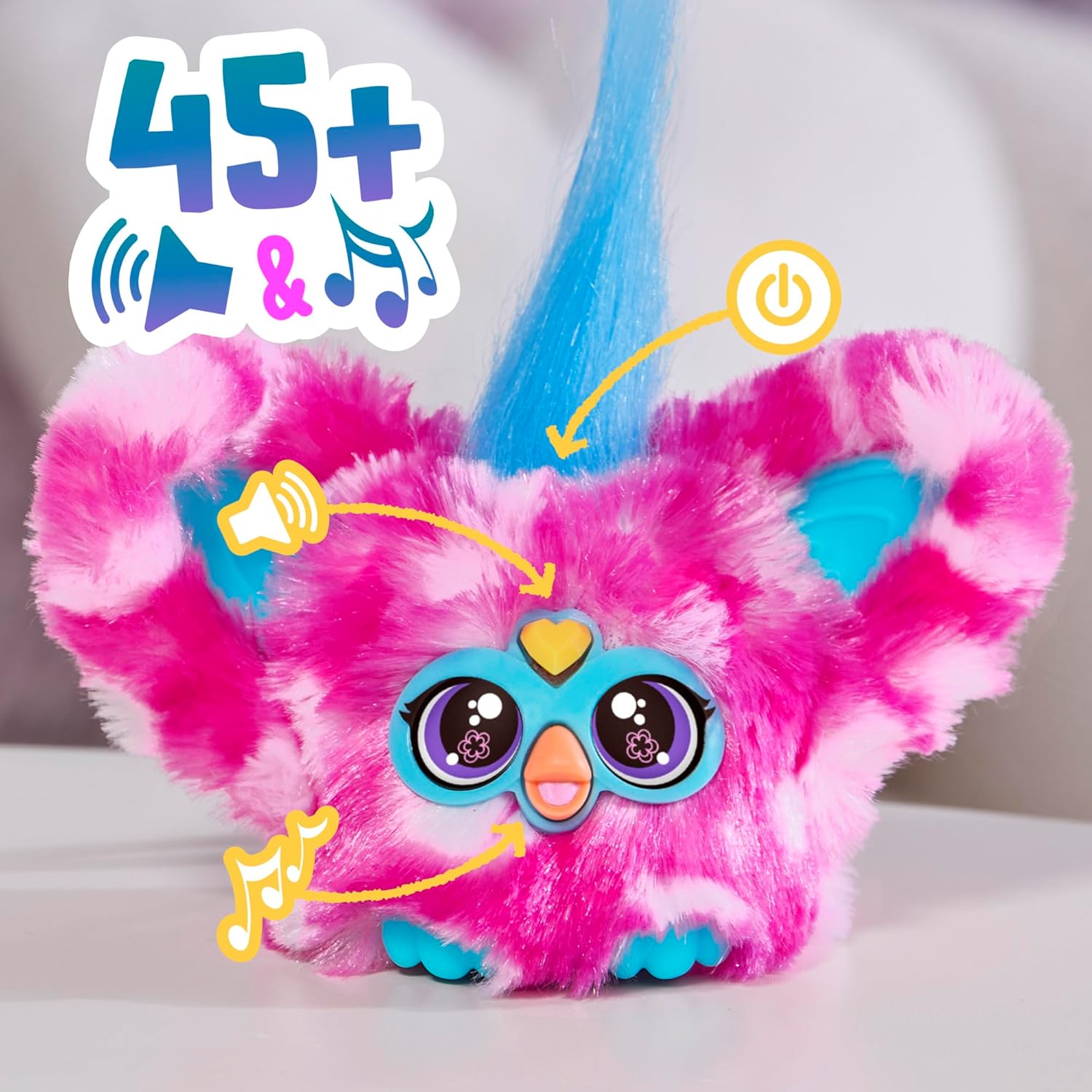 Electronic Mini Furby Furblet Toy - Dah-Tee, the Country Music Companion