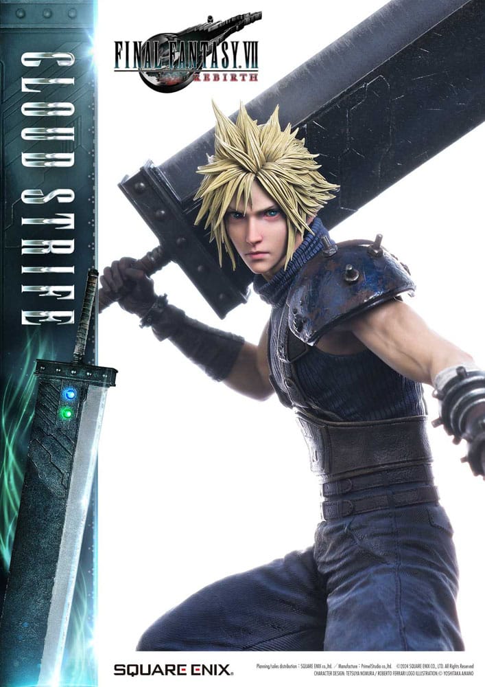 Square Enix Masterline Final Fantasy VII Rebirth Highly Detailed 1/4 Scale Collectible Statue of Cloud Strife