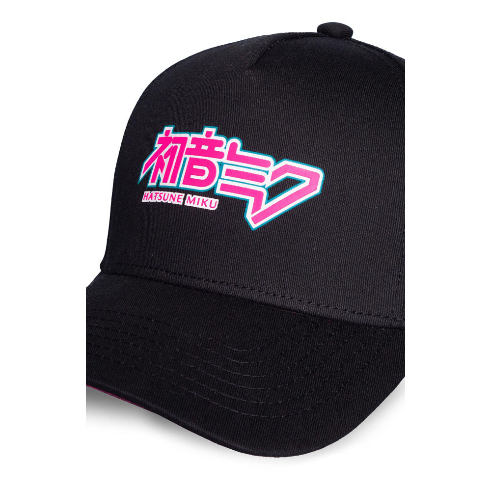High - Quality Licensed Hatsune Miku Logo Baseball Cap with Curved Bill