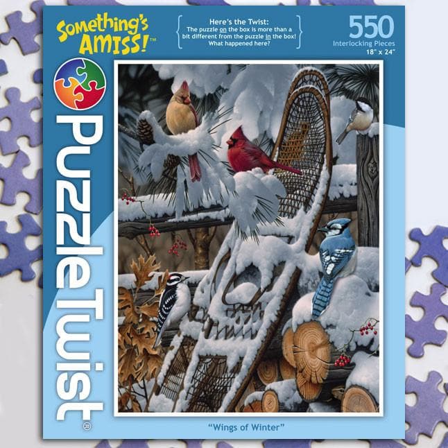 Winter Wings 500 - Piece Puzzle - An Enigmatic Puzzle Twist