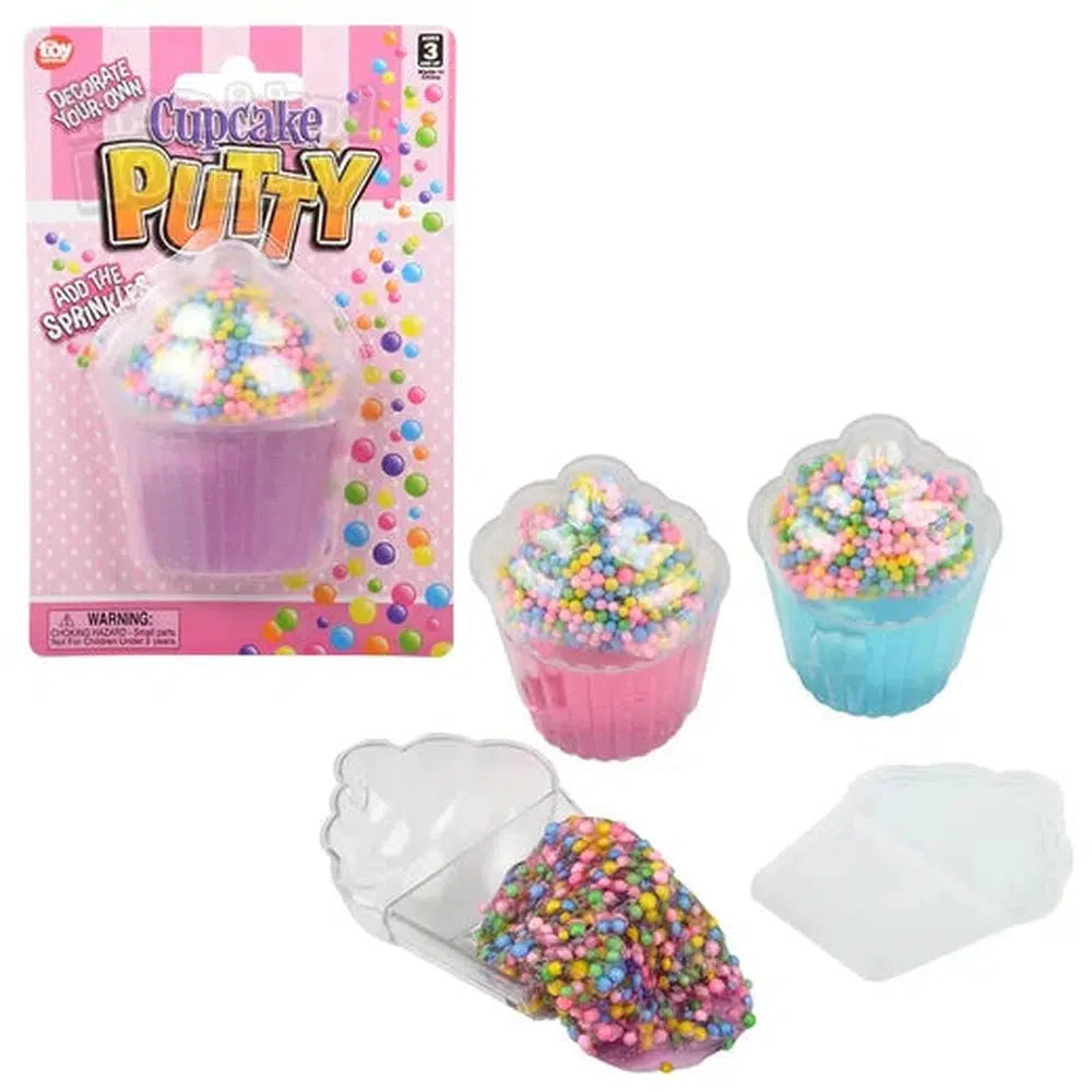3.25-Inch Assorted Colors DIY Sprinkle Cupcake Putty