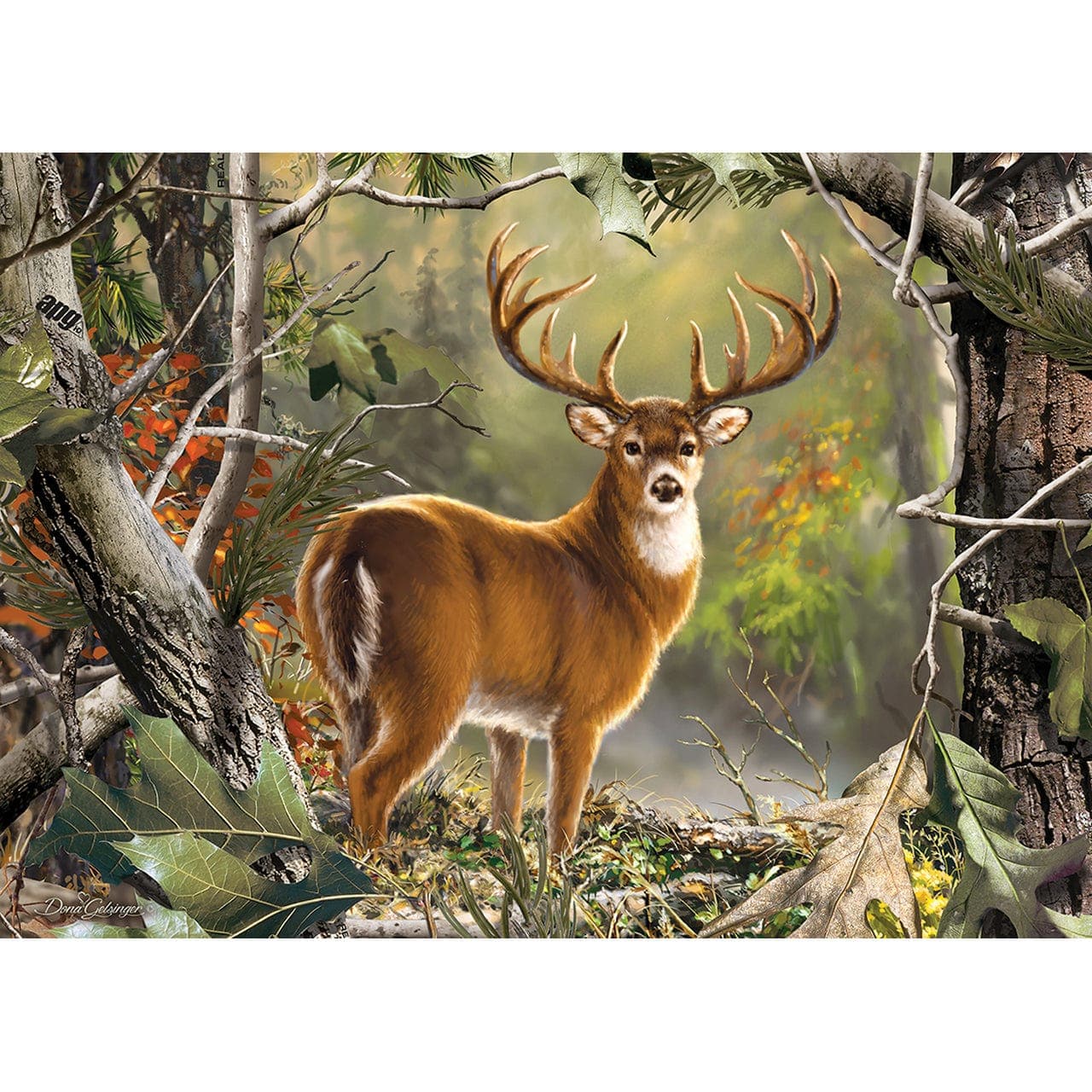 Realtree - 1000 Piece Backcountry Buck Puzzle with Hand - painted Art