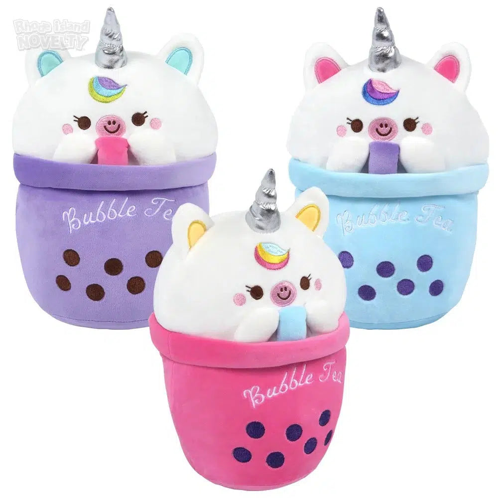 13-inch Bubble Tea-themed Single-horned Animal Stress-relieving Cup