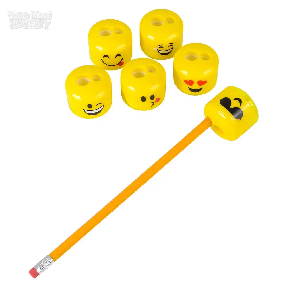 1.5-inch Novelty Emoticon Pencil Sharpener for Creative Writing
