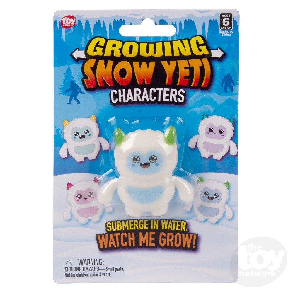 2 Yeti Themed Growing Characters Set