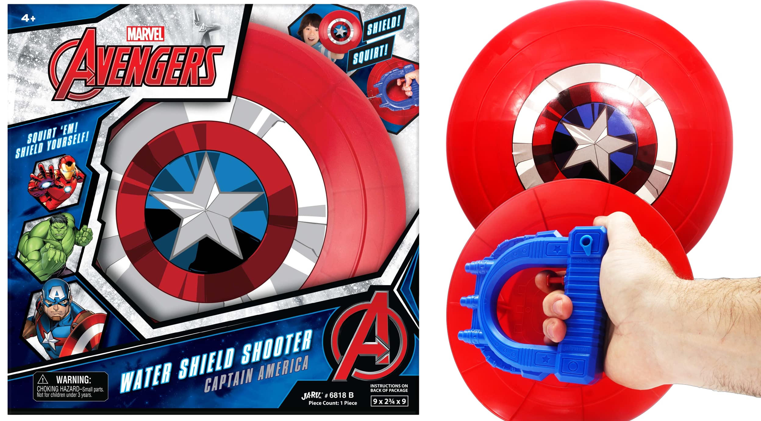 Marvel Captain America Themed Water Shield Shooter Toy