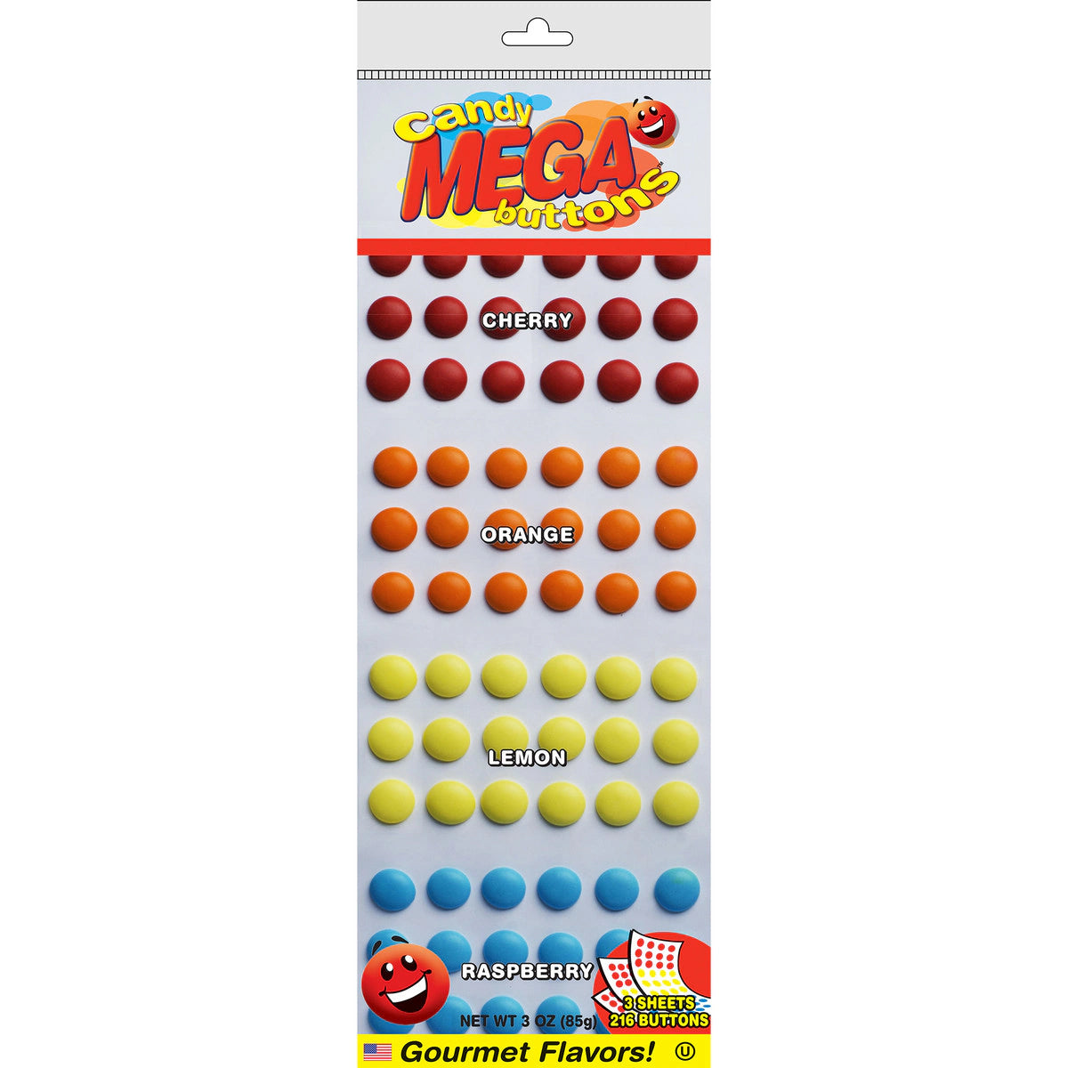 Gigantic Assorted Flavor Candy Buttons