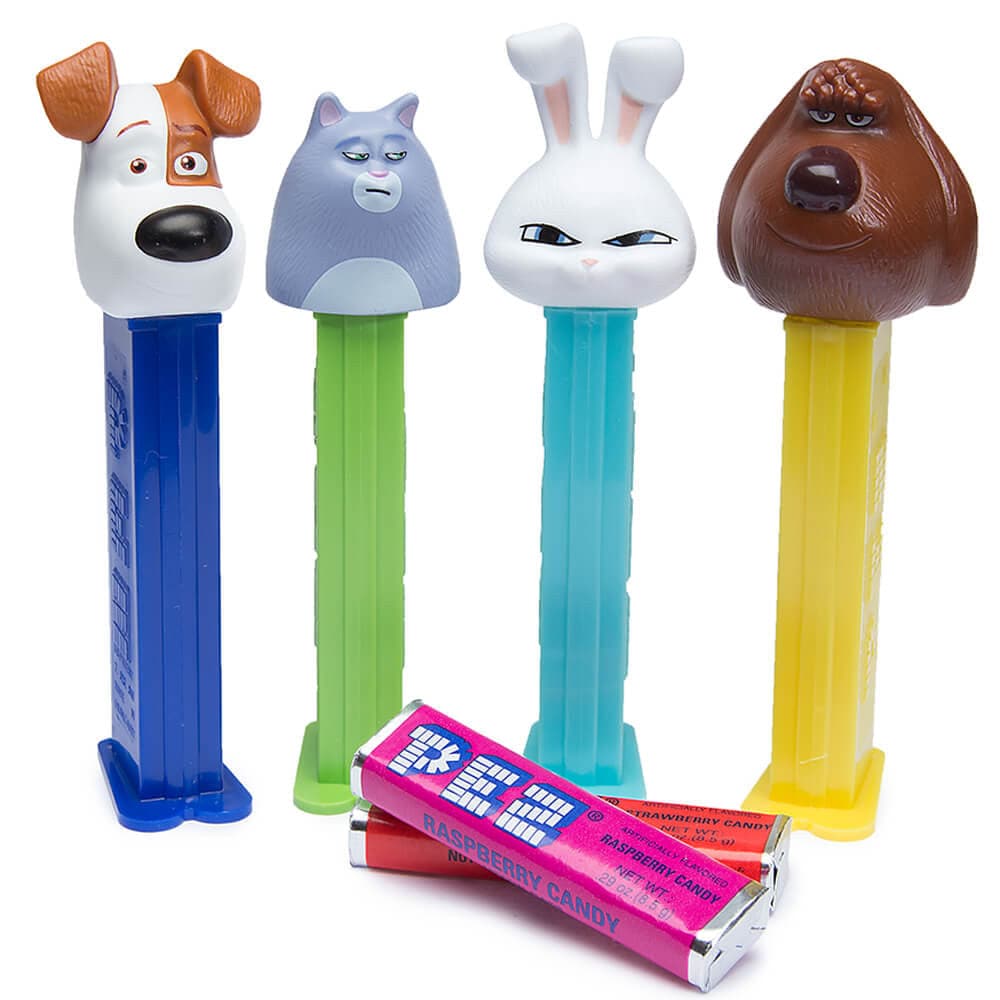 Secret Life of Pets Assorted Style Pez Blister Card Candy Dispensers